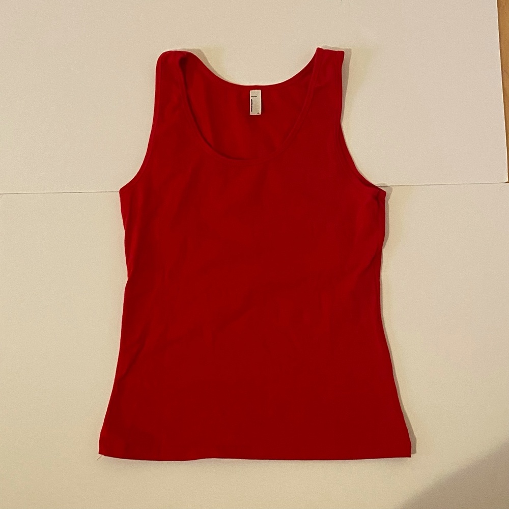 red tank top, American apparel XL kids